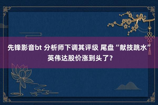 先锋影音bt 分析师下调其评级 尾盘“献技跳水” 英伟达股价涨到头了？