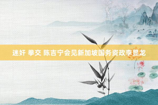 迷奸 拳交 陈吉宁会见新加坡国务资政李显龙